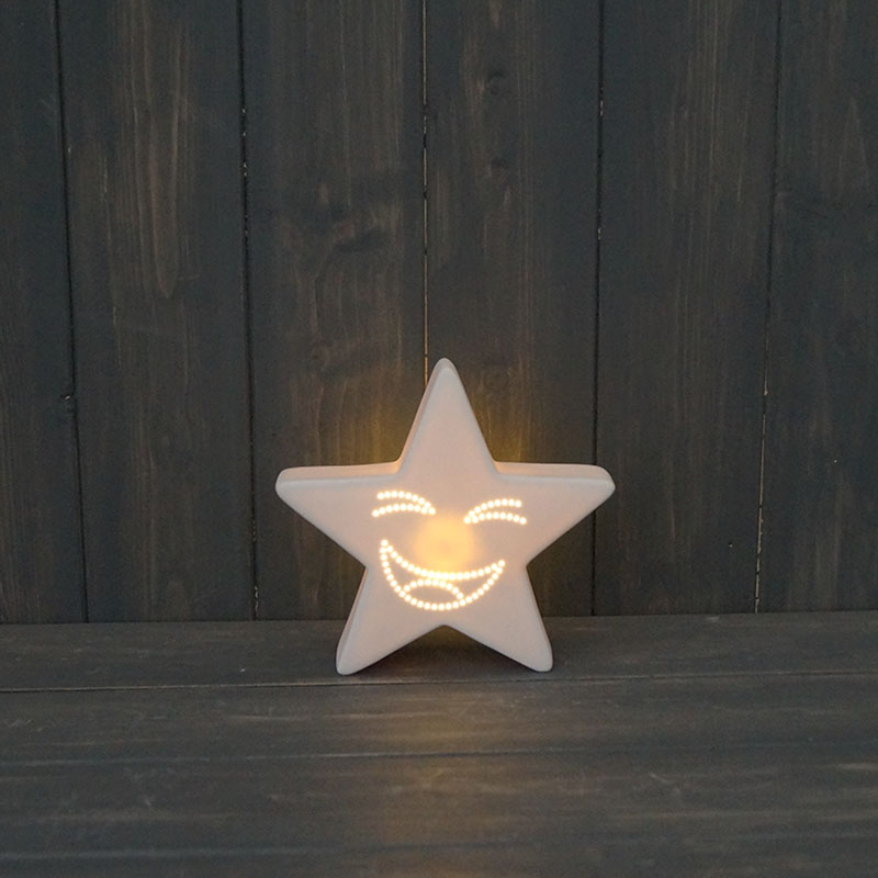 Ceramic light up star detail page